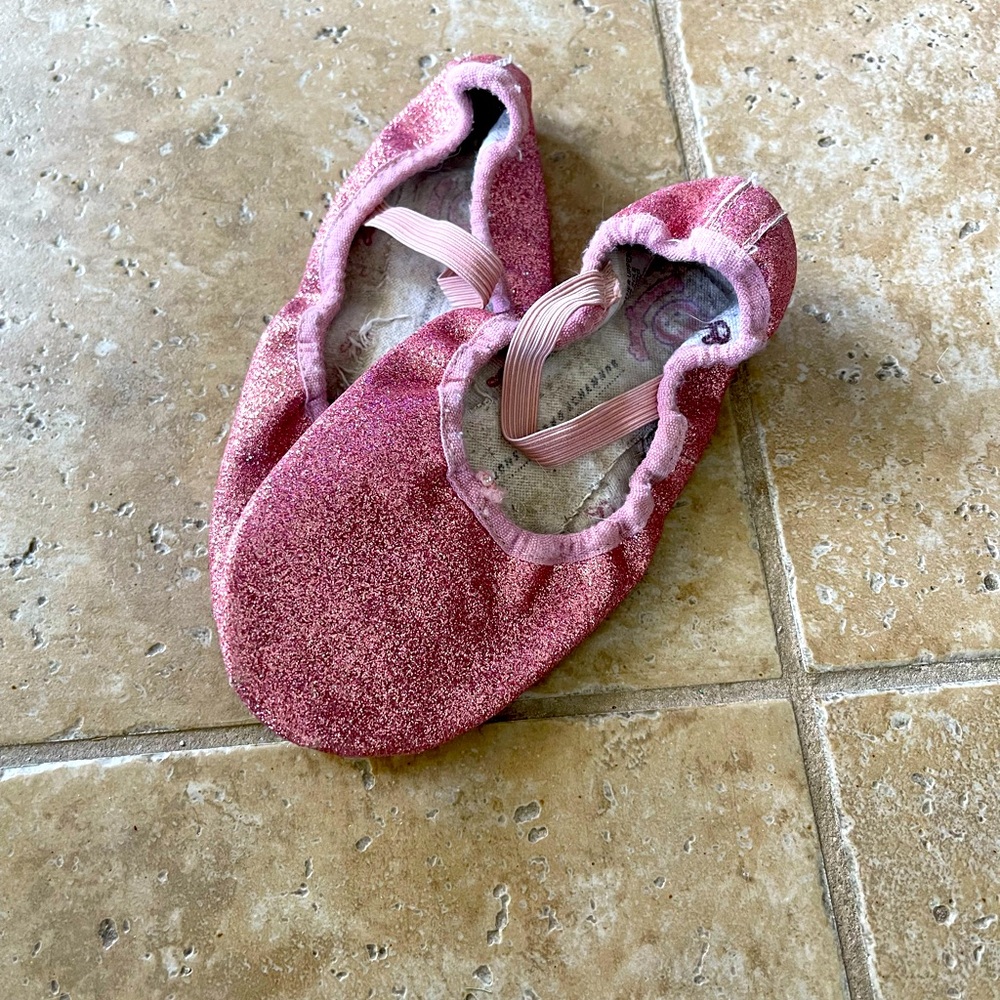 Bloch Bunny Glitterdust ballet shoes - used